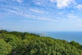 View of Adler from Bolshoy Akhun mountain, Sochi, Russia Royalty Free Stock Photo