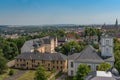 View from the Adolfsturm of the castle to the city of Friedberg, Hesse, Germany Royalty Free Stock Photo