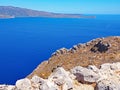 View of the Aegean Sea from the hilltop fortress of Monemvasia, Greece