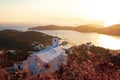 A view of the Aegean Sea on the island of Ios, Greece Royalty Free Stock Photo