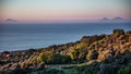 Seascape with aeolian islands