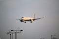 A view of an Aeroplane coming into land at London\'s Heathrow Airport