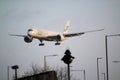 A view of an Aeroplane coming into land at London\'s Heathrow Airport