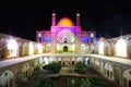 Agha Bozorg mosque by night in Kashan in Iran