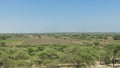 View of an agricultural area in the northern region of Peru, landscape with clear blue sky