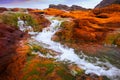 View of Agrio river near Salto del Agrio waterfall