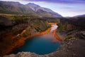 View of Agrio river near Salto del Agrio waterfall