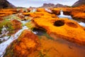 View of Agrio river near Salto del Agrio waterfall