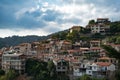 View of Agros village. Limassol District, Cyprus Royalty Free Stock Photo