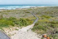 View from Agulhas lighthouse towards southern-most tip of Africa Royalty Free Stock Photo