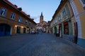 Hermannstadt or Sibiu old town in Transylvania Romania Europe.