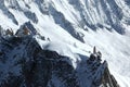 View from the Aiguille du Midi Royalty Free Stock Photo