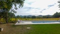 View Of Aiguines Village And Renaissance-style Chateau Overlooking Lac de Sainte Croix Lake-Alpes de Haute Provence,France Royalty Free Stock Photo