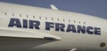 View of the Air France Concorde, supersonic airliner.