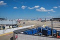 View on the airfield in Chicago O`Hare airport