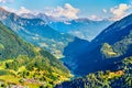 View of Airolo village from the Gotthard Pass, Switzerland