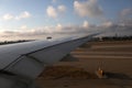 View from airplane window, Los Angeles Airport LAX