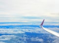 View from airplane window Royalty Free Stock Photo