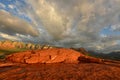 View from Airport Vortex in Sedona, Arizona with red rocks Royalty Free Stock Photo