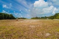View of an airstrip at Caye Caulker island, Beli