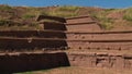View Of Akapana Pyramid Ruins, La Paz, Bolivia