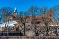 View of the Akershus fort in Oslo, Norway Royalty Free Stock Photo