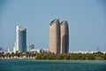 View of The Al Bahr towers in Abu Dhabi