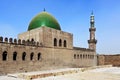 Green dome of Al-Nasir Muhammad Mosque inside the Saladin Citadel, Cairo, Egypt, Africa