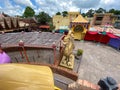 A view from the Aladdin Magic Carpets ride in Magic Kingdom in Disney World Orlando, Florida