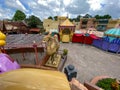 A view from the Aladdin Magic Carpets ride in Magic Kingdom in Disney World Orlando, Florida