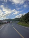 the view of the Alahan Panjang road