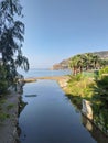 View from Alanya city Turkey - kale - Alanya harbor Royalty Free Stock Photo