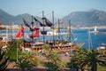 View of Alanya Cruise Port, Turkey September 12, 2013 Royalty Free Stock Photo