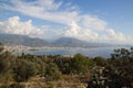 View of Alanya from the fortress on the mountain. Mediterranean Sea. Alanya Antalya Region. Turkey