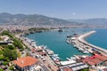 View of Alanya harbour in Antalya;Turkey