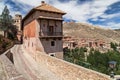 View of Albarracin from Santa Maria Street Royalty Free Stock Photo