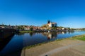 View on the Albrechtsburg castle and the Gothic Meissen Cathedral. Germany.