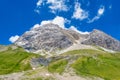 View of the albula pass in grisons, switzerland, europe Royalty Free Stock Photo