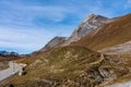 View of the albula pass in grisons, switzerland, europe Royalty Free Stock Photo