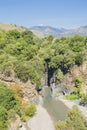 View of The Alcantara river bed, Sicily, Italy