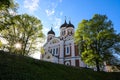 View of Aleksander Nevsky Cathedral in Old Town Tallinn Royalty Free Stock Photo