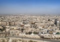 View of aleppo city syria from citadel Royalty Free Stock Photo