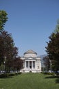 View of Alessandro Volta temple Tempio Voltiano Royalty Free Stock Photo