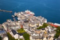 View of Alesund from Fjellstua viewpoint, Norway Royalty Free Stock Photo