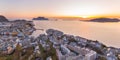 View of Alesund at sunset Royalty Free Stock Photo