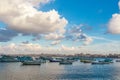View of Alexandria harbor Royalty Free Stock Photo