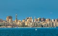 View of Alexandria harbor, Egypt Royalty Free Stock Photo