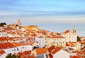 Lisbon Old Town skyline, Portugal Royalty Free Stock Photo