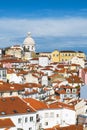 View of the Alfama Neighbourhood in Lisbon, Portugal