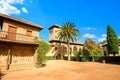 Alhambra palace courtyard. Granada, Andalusia, Spain Royalty Free Stock Photo